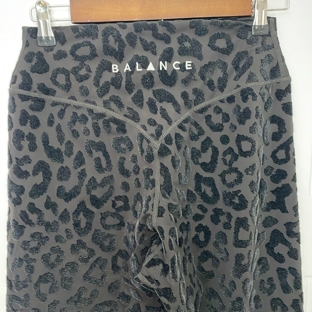 WOMENS vitality / balance athletica leopard leggings with raised texture details